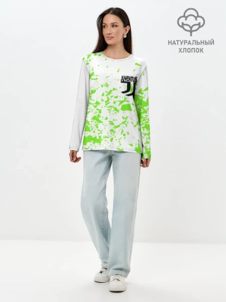 Лонгслив женский. Хлопок / JUVENTUS