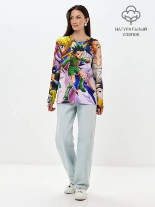 Лонгслив женский. Хлопок / Hunter/Хантер