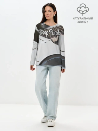 Лонгслив женский. Хлопок / Deep Purple