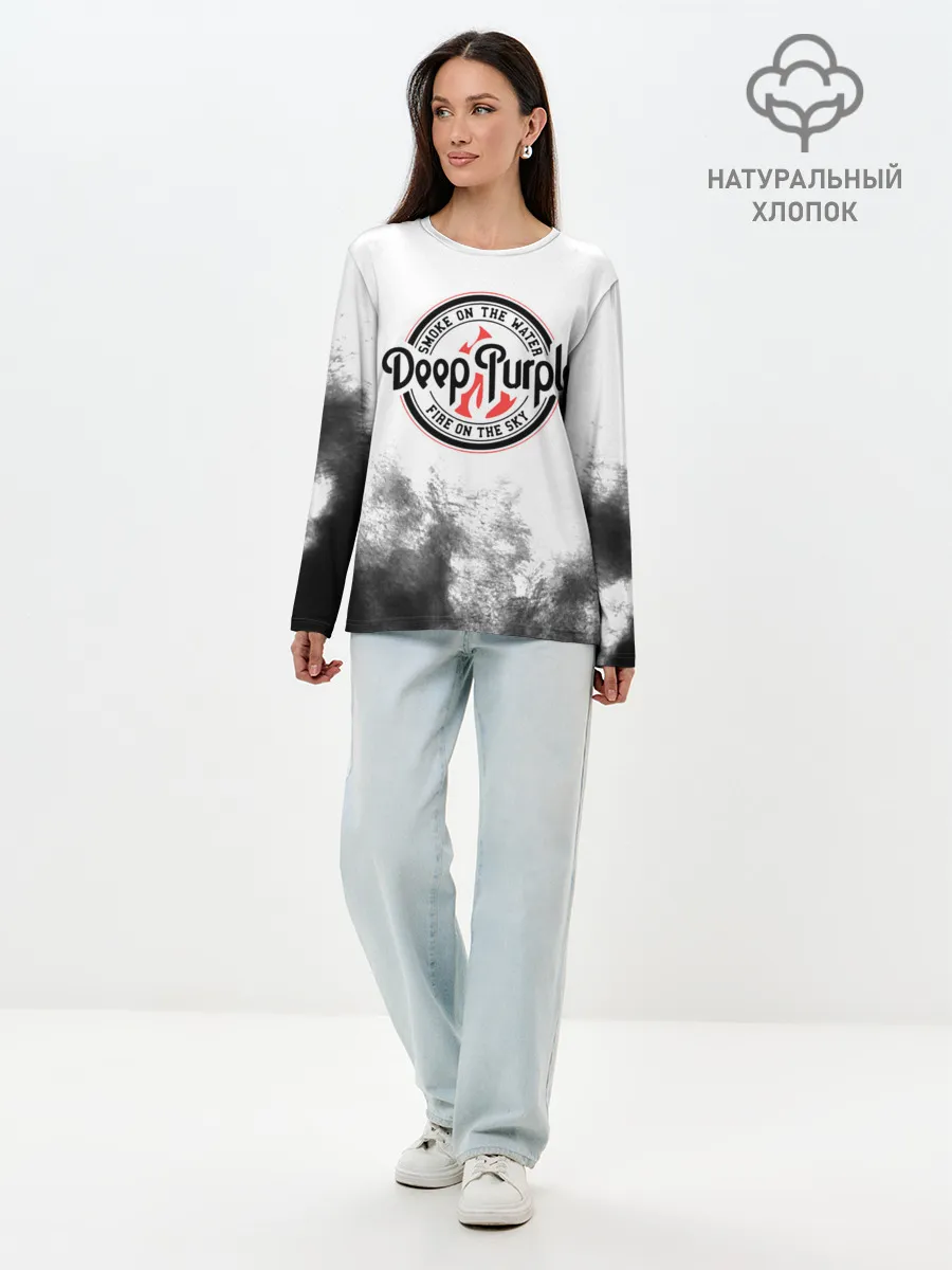 Лонгслив женский. Хлопок / Deep Purple