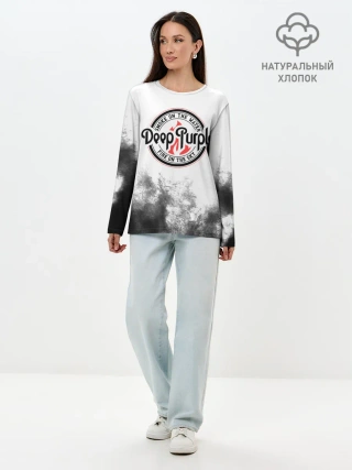 Лонгслив женский. Хлопок / Deep Purple