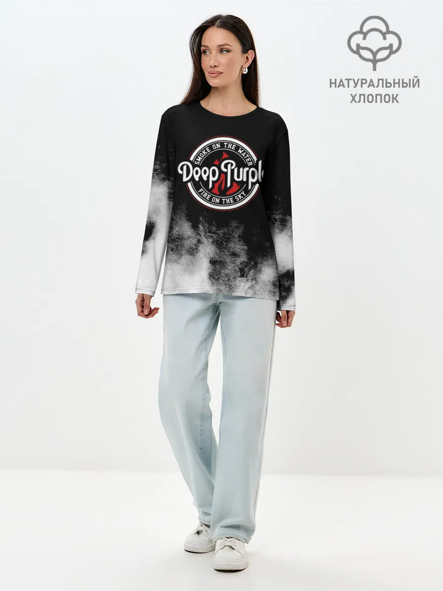 Лонгслив женский. Хлопок / Deep Purple