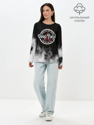 Лонгслив женский. Хлопок / Deep Purple