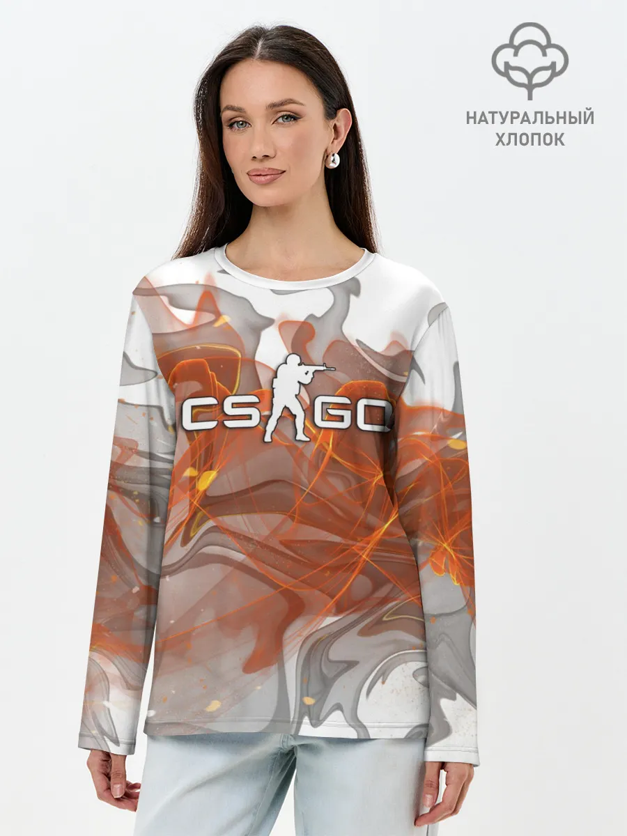 Лонгслив женский. Хлопок / COUNTER STRIKE