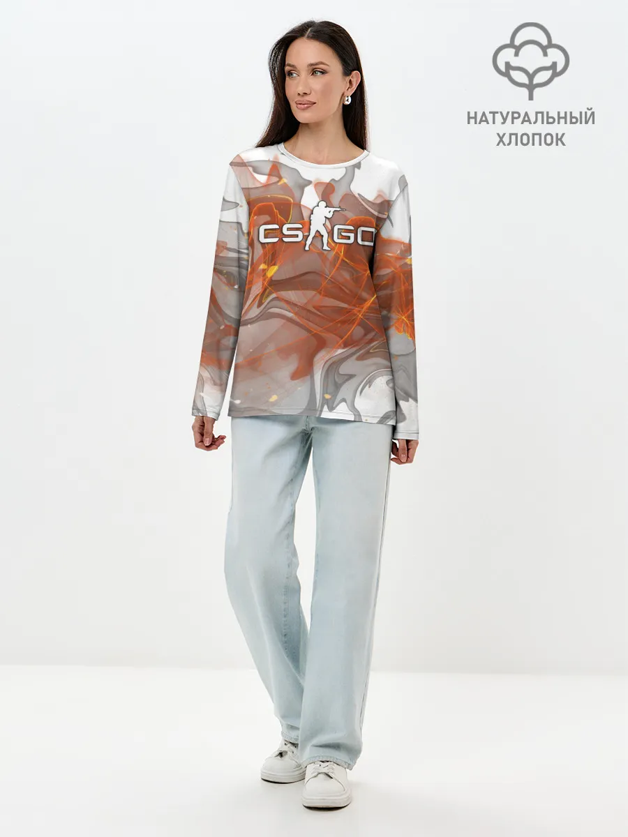 Лонгслив женский. Хлопок / COUNTER STRIKE