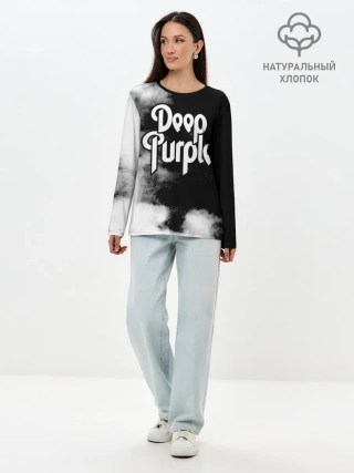 Лонгслив женский. Хлопок / Deep Purple