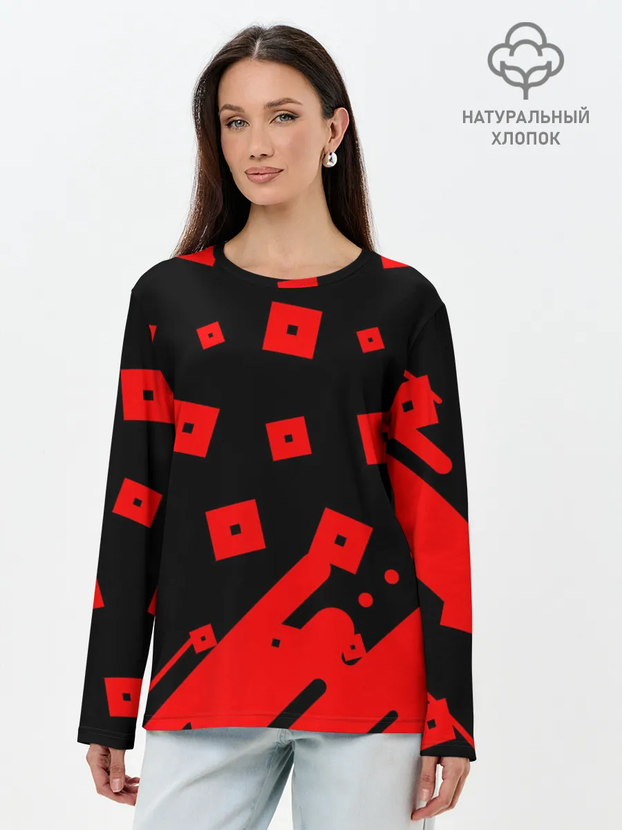 Лонгслив женский. Хлопок / ROBLOX / РОБЛОКС