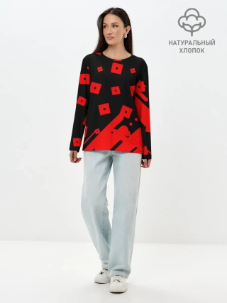 Лонгслив женский. Хлопок / ROBLOX / РОБЛОКС