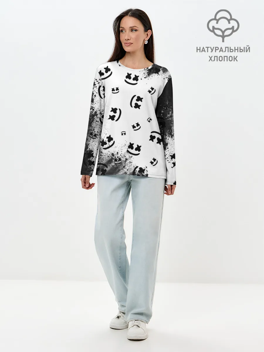 Лонгслив женский. Хлопок / MARSHMELLO / МАРШМЕЛЛОУ