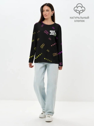 Лонгслив женский. Хлопок / GTA 5 / ГТА 5