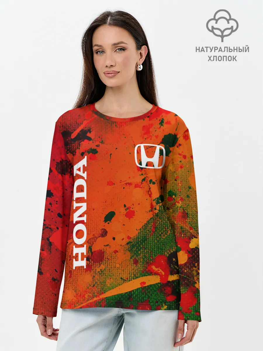 Лонгслив женский. Хлопок / HONDA / ХОНДА