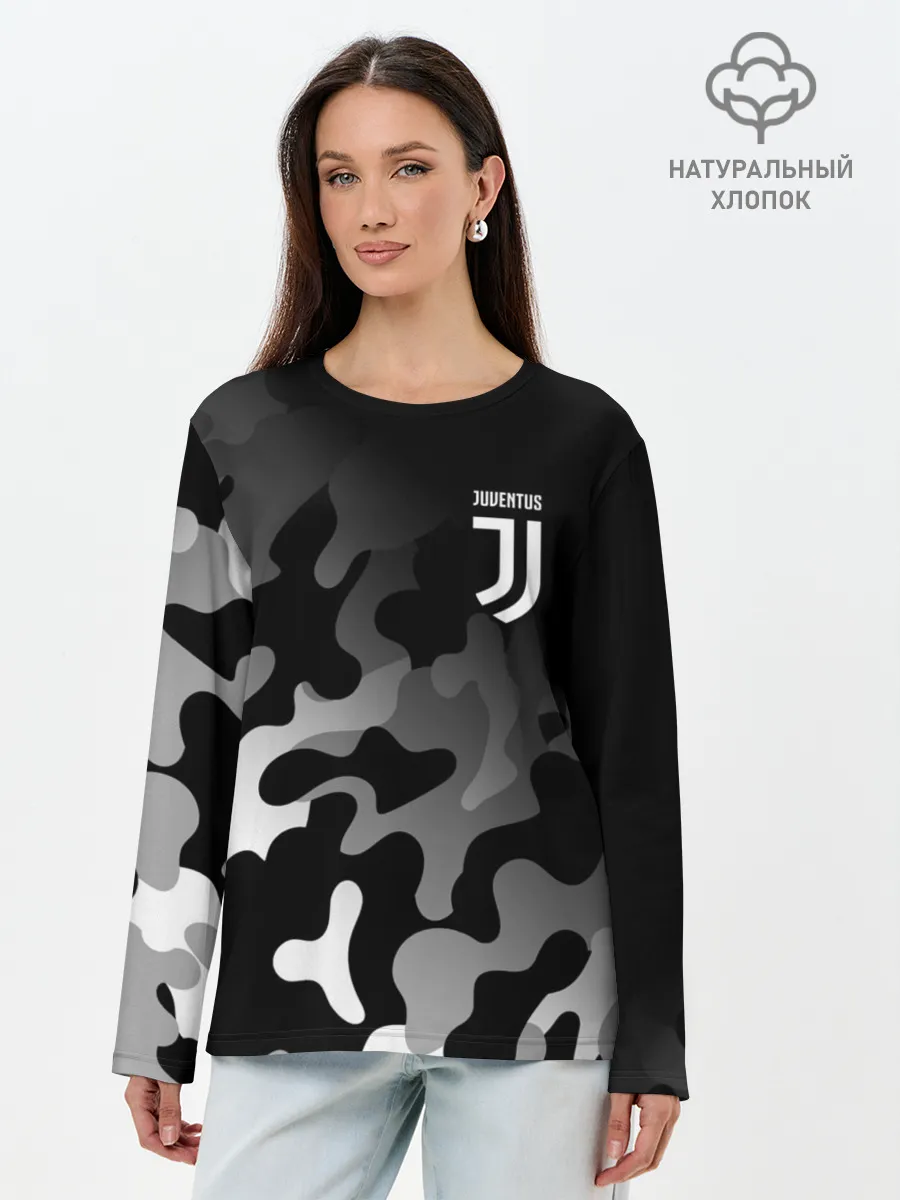 Лонгслив женский. Хлопок / JUVENTUS / ЮВЕНТУС
