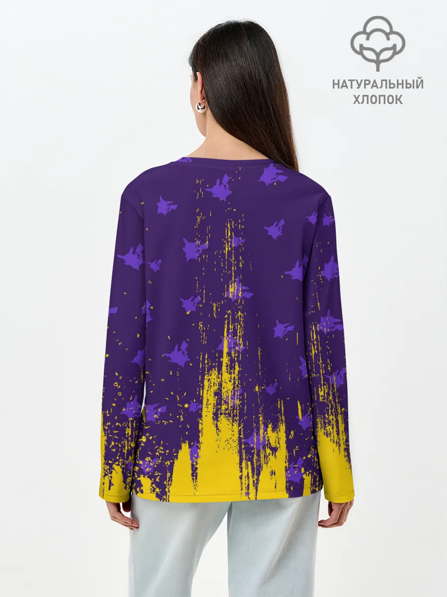 Лонгслив женский. Хлопок / ПИКАЧУ / PIKACHU