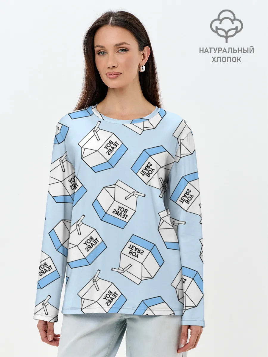 Лонгслив женский. Хлопок / СЛЕЗЫ МАЛЬЧИКОВ