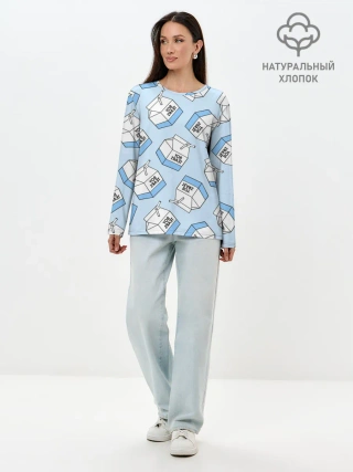 Лонгслив женский. Хлопок / СЛЕЗЫ МАЛЬЧИКОВ