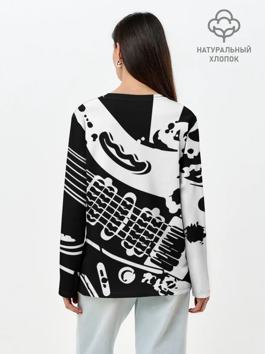 Лонгслив женский. Хлопок / Metallica