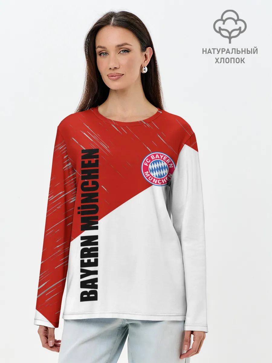 Лонгслив женский. Хлопок / Бавария
