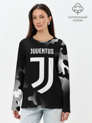 Лонгслив женский. Хлопок / JUVENTUS / ЮВЕНТУС