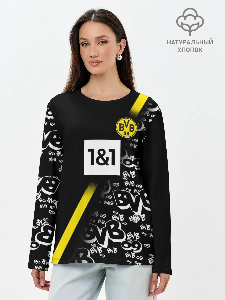 Лонгслив женский. Хлопок / Dortmund 2020/2021 ФОРМА