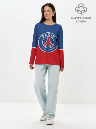Лонгслив женский. Хлопок / FC PSG