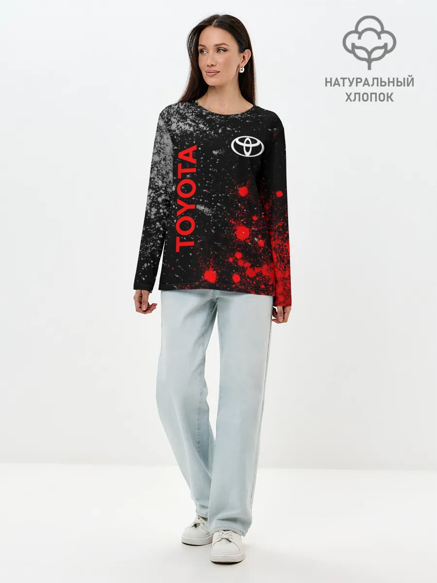 Лонгслив женский. Хлопок / TOYOTA / ТОЙОТА