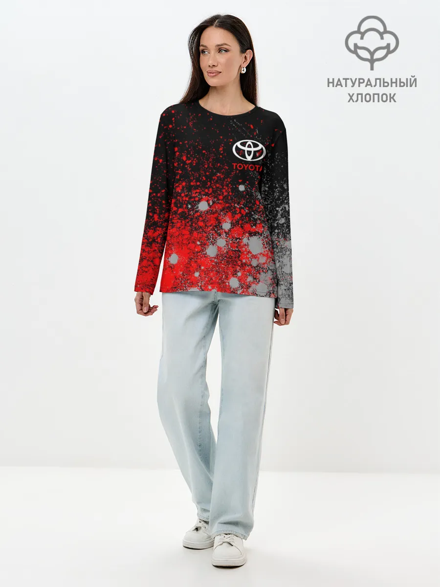 Лонгслив женский. Хлопок / TOYOTA / ТОЙОТА