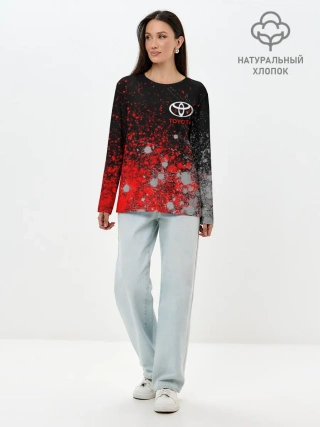 Лонгслив женский. Хлопок / TOYOTA / ТОЙОТА