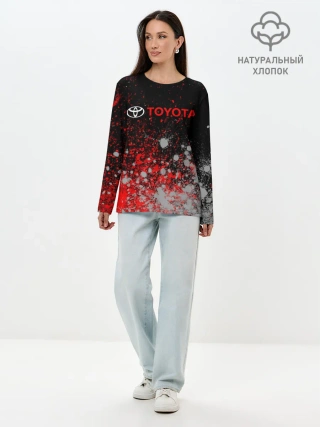 Лонгслив женский. Хлопок / TOYOTA / ТОЙОТА