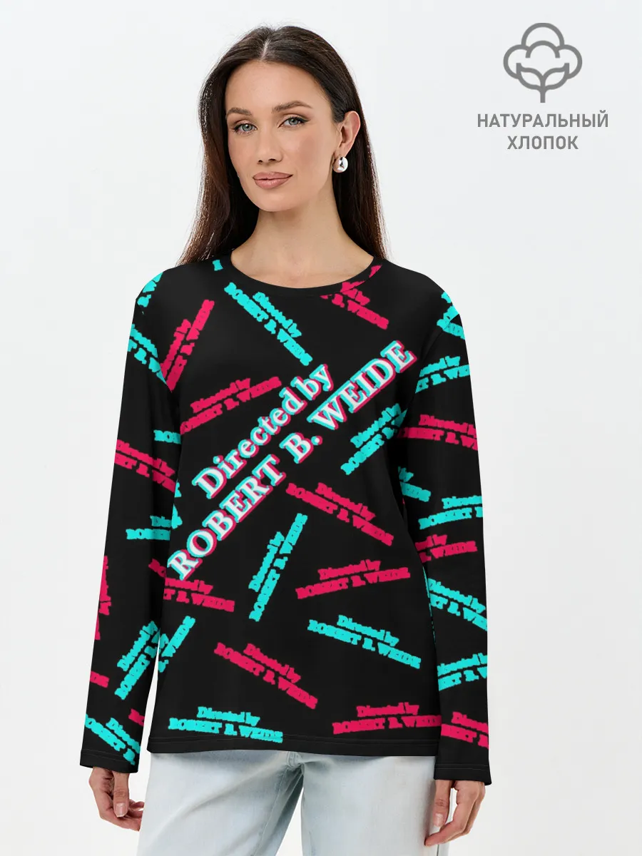 Лонгслив женский. Хлопок / Directed by R. B. Weide Glitch
