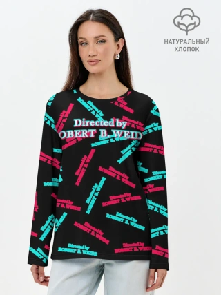 Лонгслив женский. Хлопок / Directed by R. B. Weide Glitch