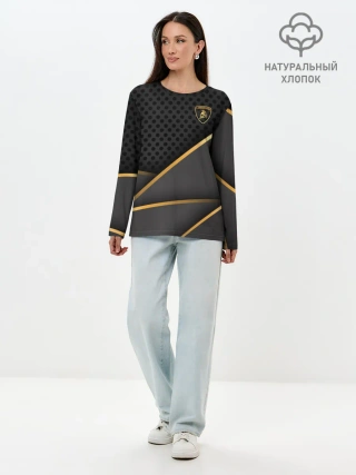 Лонгслив женский. Хлопок / Lamborghini