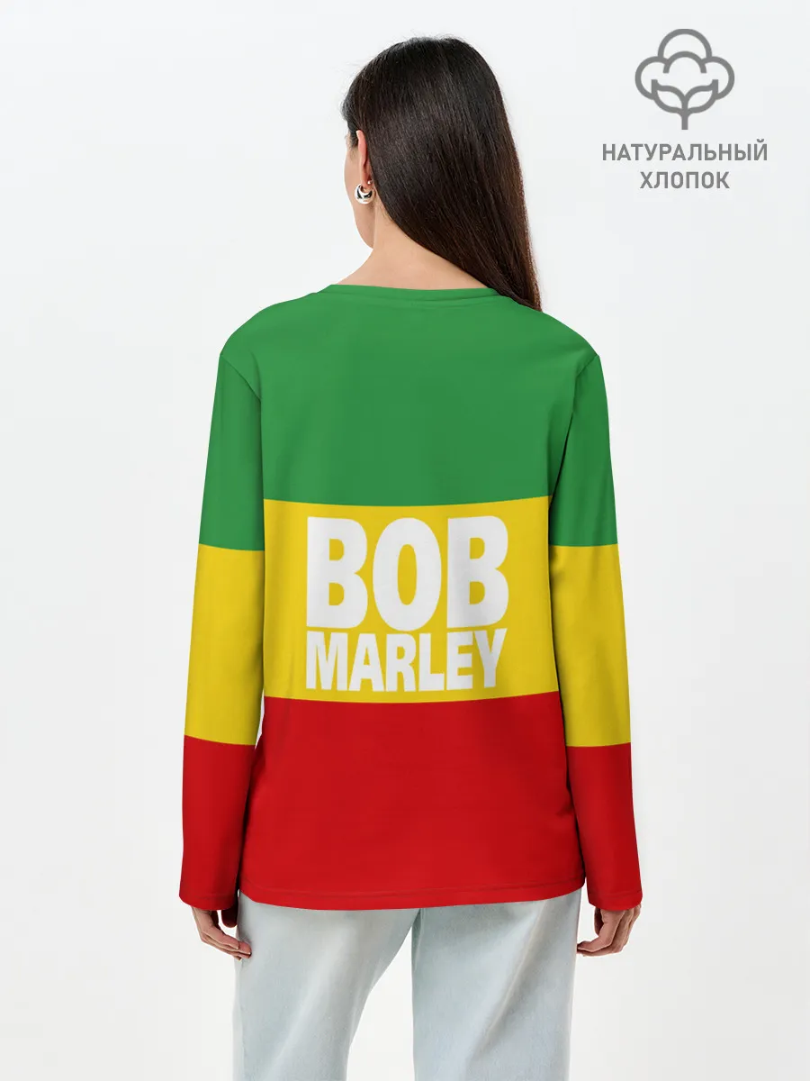 Лонгслив женский. Хлопок / Bob Marley