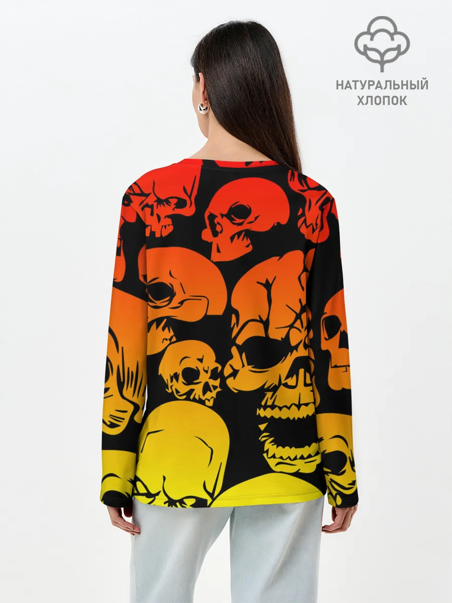 Лонгслив женский. Хлопок / Metallica