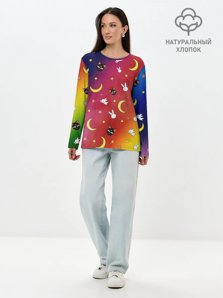 Лонгслив женский. Хлопок / SAILOR MOON