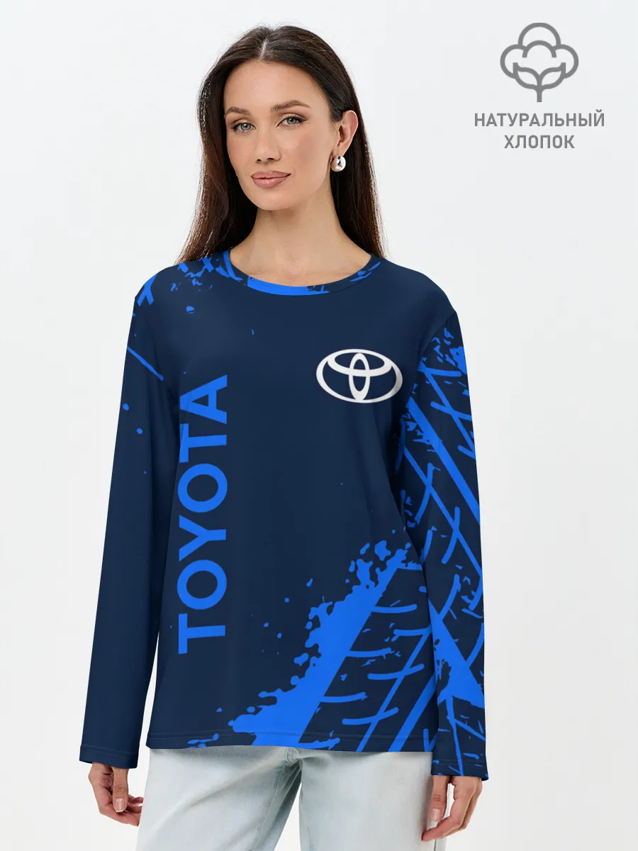 Лонгслив женский. Хлопок / TOYOTA / ТОЙОТА