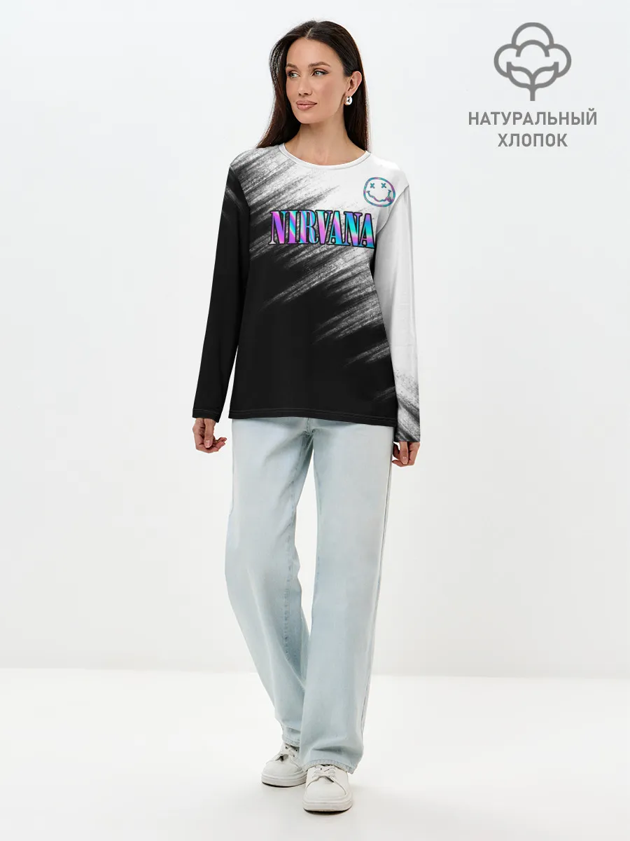 Лонгслив женский. Хлопок / nirvana