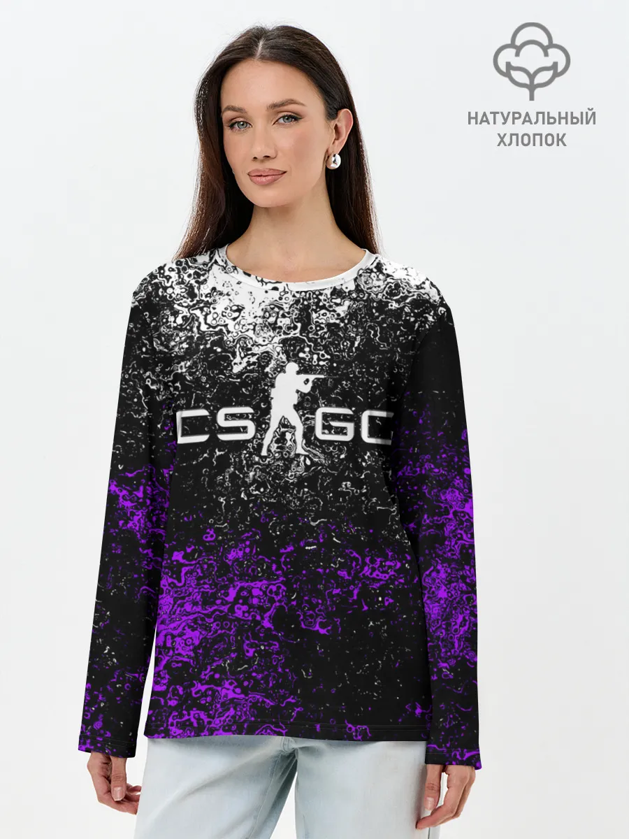 Лонгслив женский. Хлопок / CS GO