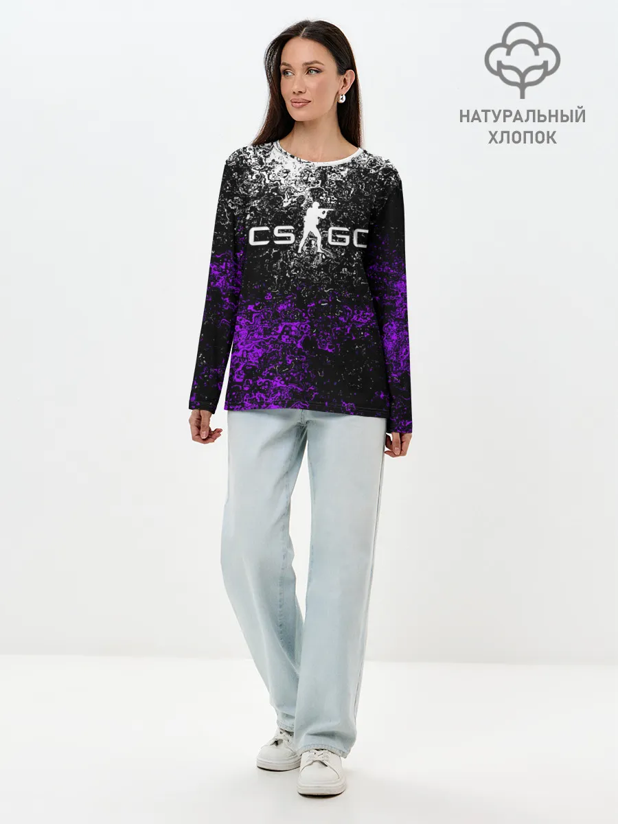 Лонгслив женский. Хлопок / CS GO
