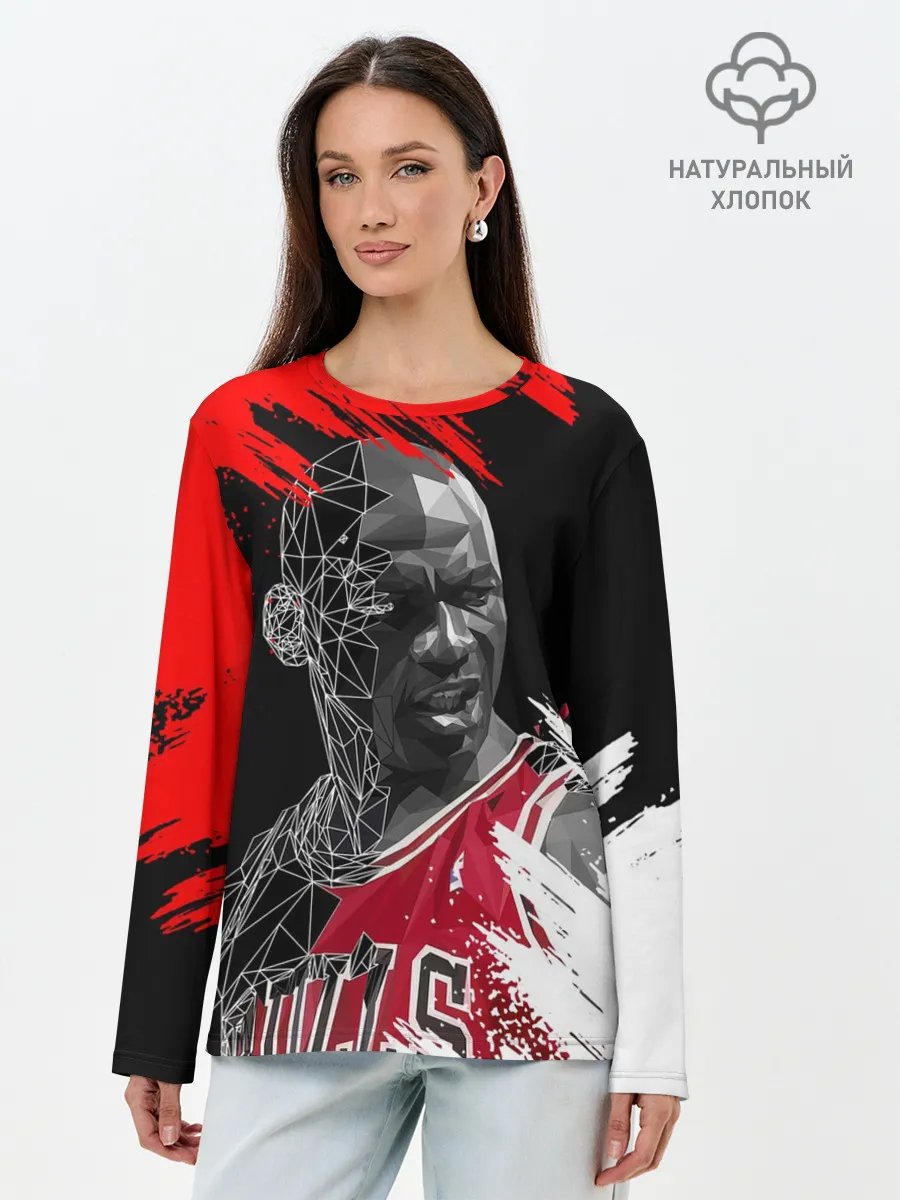 Лонгслив женский. Хлопок / MICHAEL JORDAN