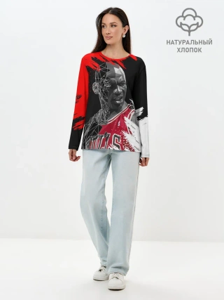 Лонгслив женский. Хлопок / MICHAEL JORDAN