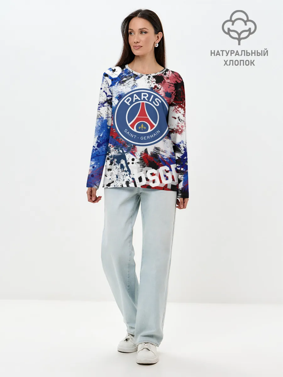 Лонгслив женский. Хлопок / PSG FC