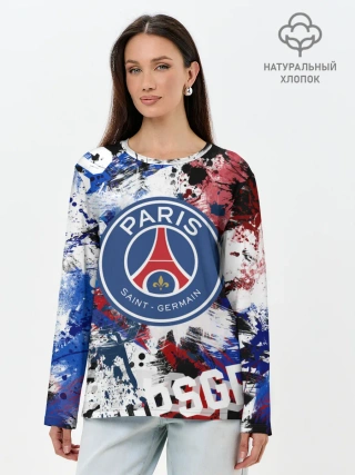 Лонгслив женский. Хлопок / PSG FC