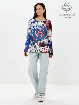 Лонгслив женский. Хлопок / PSG FC