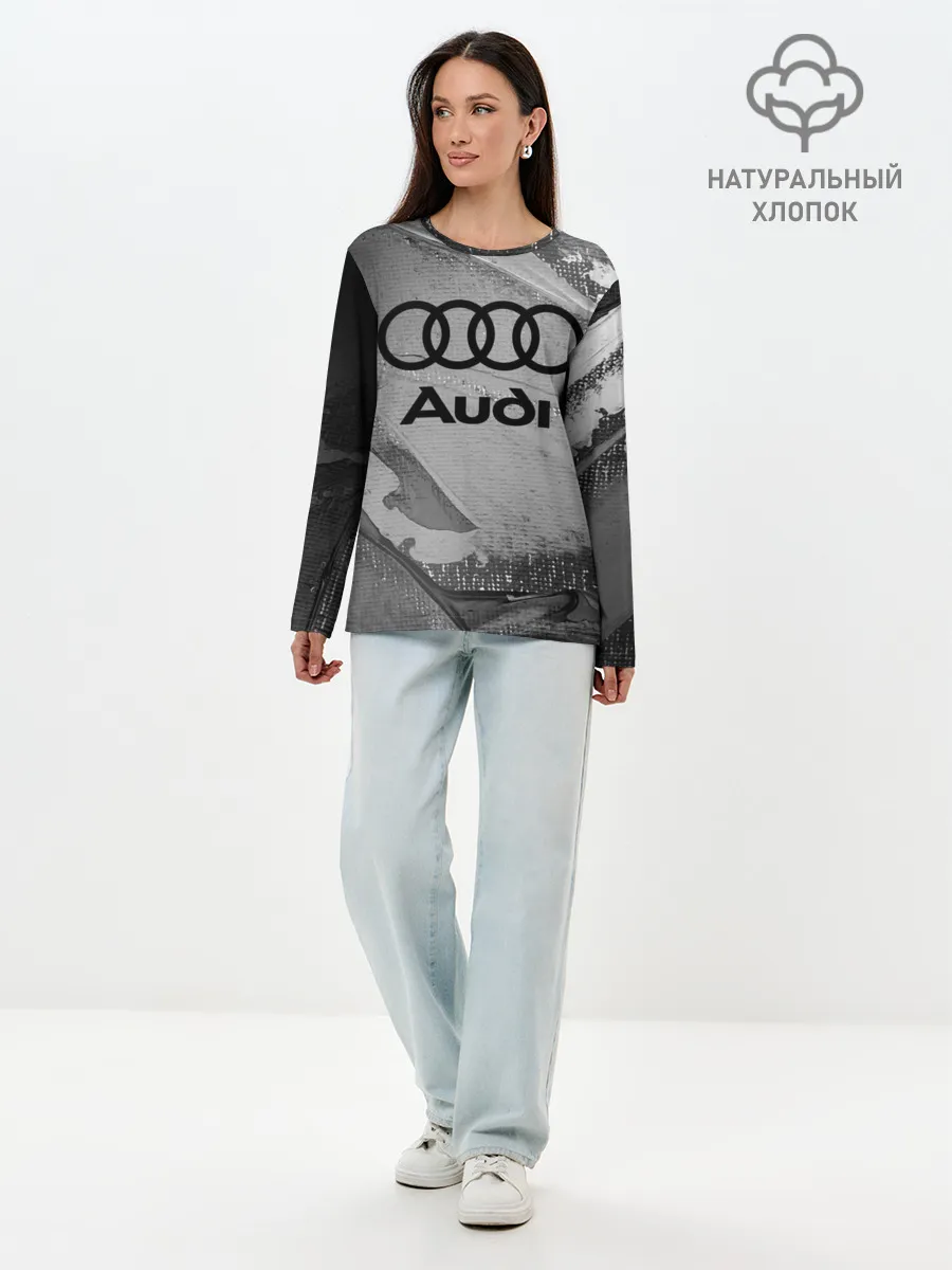 Лонгслив женский. Хлопок / AUDI / АУДИ