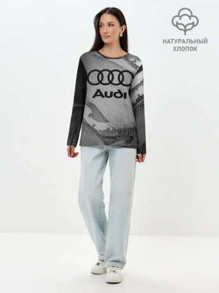 Лонгслив женский. Хлопок / AUDI / АУДИ