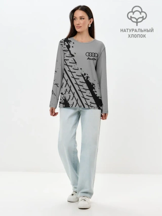 Лонгслив женский. Хлопок / AUDI / АУДИ
