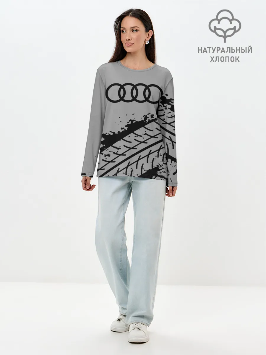 Лонгслив женский. Хлопок / AUDI / АУДИ