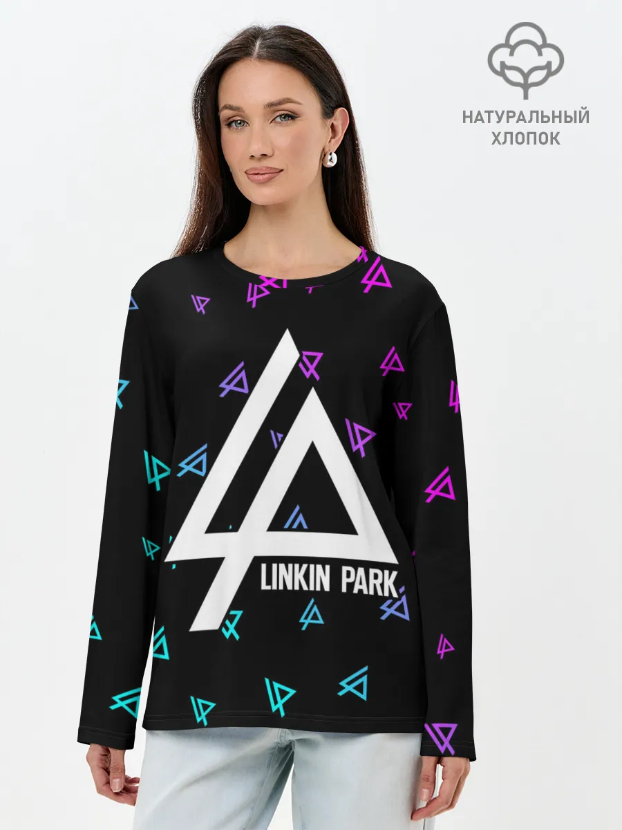 Лонгслив женский. Хлопок / LINKIN PARK / ЛИНКИН ПАРК