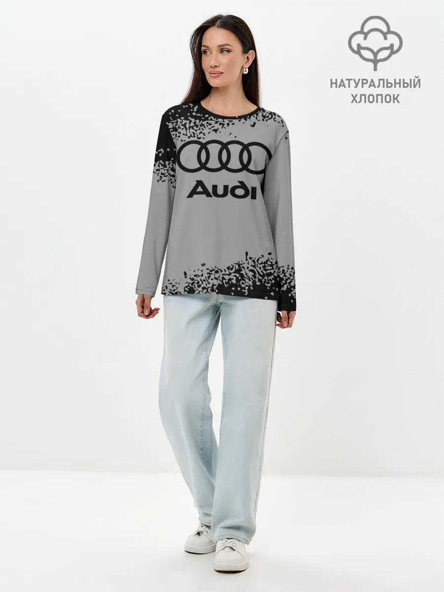 Лонгслив женский. Хлопок / AUDI / АУДИ
