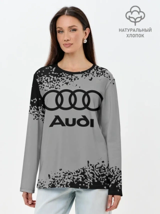 Лонгслив женский. Хлопок / AUDI / АУДИ